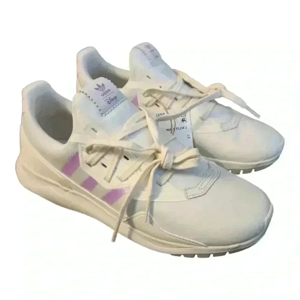 Adidas Originals Flex J Disney The Little Mermaid White Womens Sneakers Size 6
